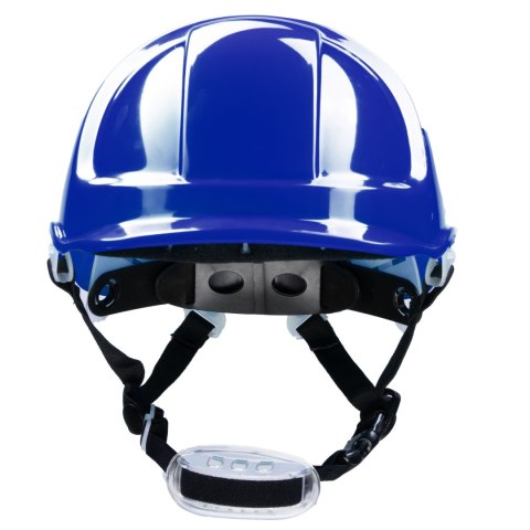 HEŁM ABS Z POKRĘTŁEM 4 PKT. PASEK PODBRÓDKOWY YS-7 - Niebieski 53-64