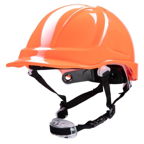 HEŁM ABS Z POKRĘTŁEM 4 PKT. PASEK PODBRÓDKOWY YS-7 - Pomarańczowy 53-64