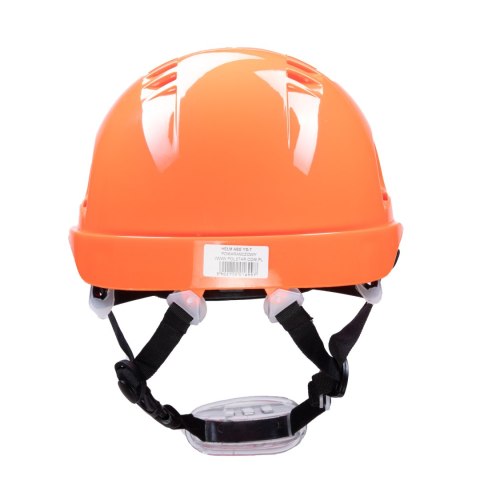 HEŁM ABS Z POKRĘTŁEM 4 PKT. PASEK PODBRÓDKOWY YS-7 - Pomarańczowy 53-64