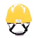 HEŁM ABS Z POKRĘTŁEM 4 PKT. PASEK PODBRÓDKOWY YS-7 - Żółty 53-64
