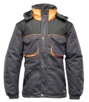 KURTKA - BRIXTON PRACTICAL Grafit/Pomarańcz