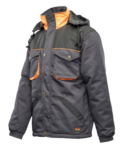 KURTKA - BRIXTON PRACTICAL Grafit/Pomarańcz