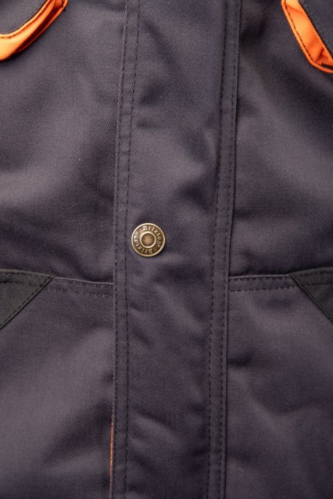 KURTKA - BRIXTON PRACTICAL Grafit/Pomarańcz