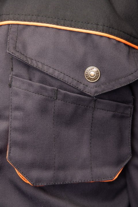 KURTKA - BRIXTON PRACTICAL Grafit/Pomarańcz