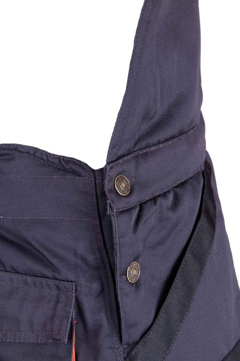 SPODNIE BRIXTON PRACTICAL OGRODNICZKI OCIEPLANE - Grafit/Pomarańcz