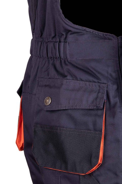 SPODNIE BRIXTON PRACTICAL OGRODNICZKI OCIEPLANE - Grafit/Pomarańcz