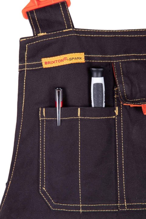 SPODNIE BRIXTON SPARK OGRODNICZKI OCIEPLANE - Granatowy