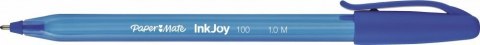 Długopis ze skuwką INKJOY 100 CAP M 1.0mm niebieski PAPER MATE S0977420