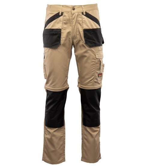 BRIXTON PRACTICAL SPODNIE DO PASA - ODPINANE NOGAWKI - BEŻOWY