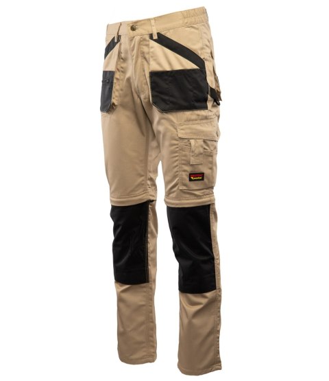 BRIXTON PRACTICAL SPODNIE DO PASA - ODPINANE NOGAWKI - BEŻOWY