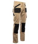 BRIXTON PRACTICAL SPODNIE DO PASA - ODPINANE NOGAWKI - BEŻOWY