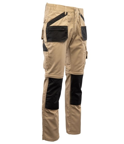 BRIXTON PRACTICAL SPODNIE DO PASA - ODPINANE NOGAWKI - BEŻOWY