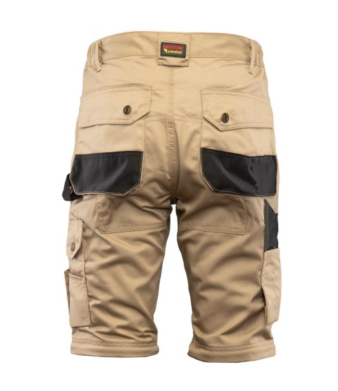 BRIXTON PRACTICAL SPODNIE DO PASA - ODPINANE NOGAWKI - BEŻOWY