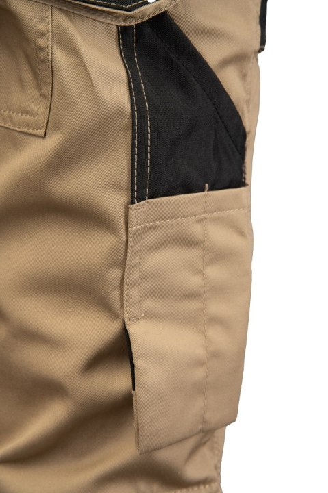 BRIXTON PRACTICAL SPODNIE DO PASA - ODPINANE NOGAWKI - BEŻOWY