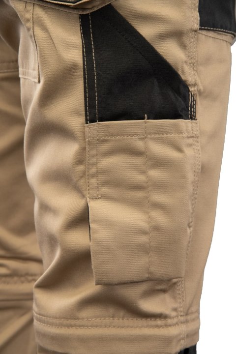 BRIXTON PRACTICAL SPODNIE DO PASA - ODPINANE NOGAWKI - BEŻOWY