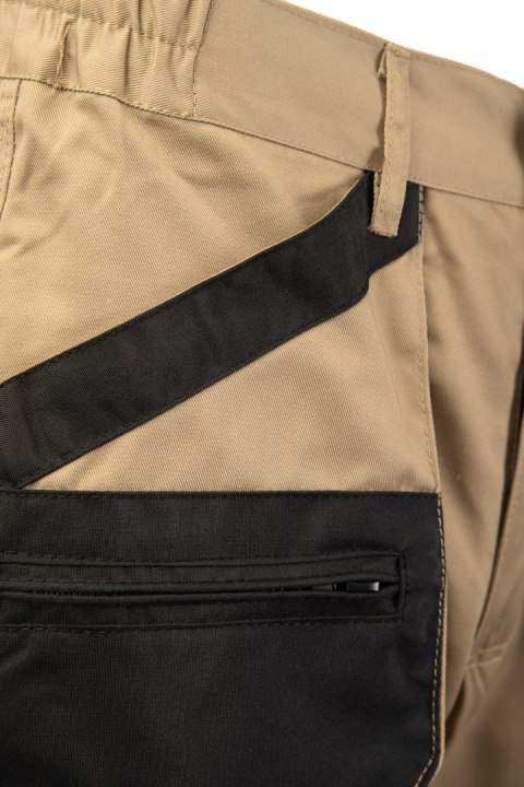 BRIXTON PRACTICAL SPODNIE DO PASA - ODPINANE NOGAWKI - BEŻOWY