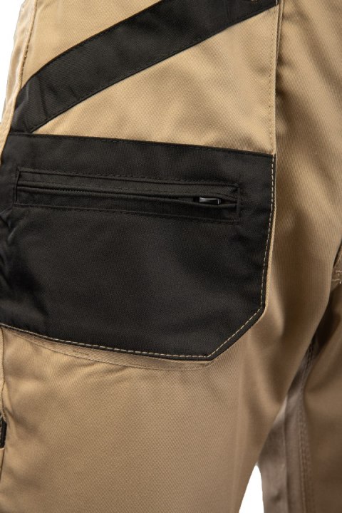 BRIXTON PRACTICAL SPODNIE DO PASA - ODPINANE NOGAWKI - BEŻOWY