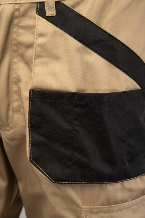 BRIXTON PRACTICAL SPODNIE DO PASA - ODPINANE NOGAWKI - BEŻOWY