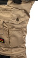 BRIXTON PRACTICAL SPODNIE DO PASA - ODPINANE NOGAWKI - BEŻOWY