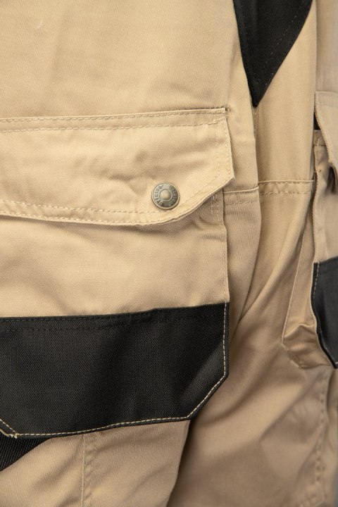 BRIXTON PRACTICAL SPODNIE OGRODNICZKI BEŻOWY