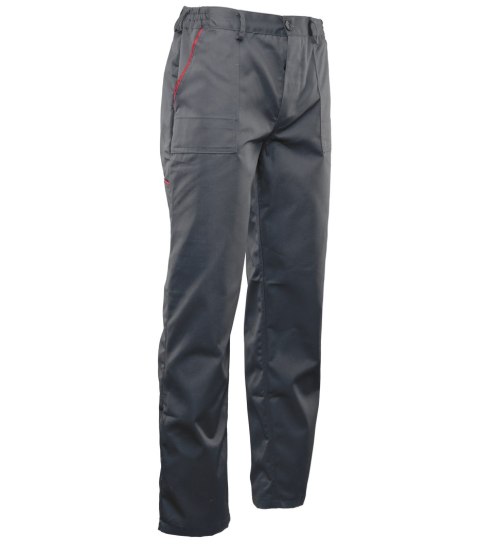 MAX - POPULAR SPODNIE DO PASA - STALOWY