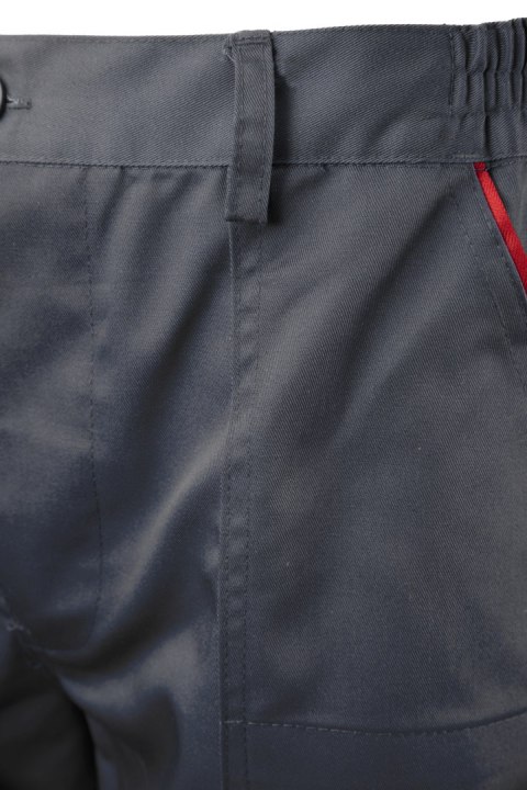 MAX - POPULAR SPODNIE DO PASA - STALOWY