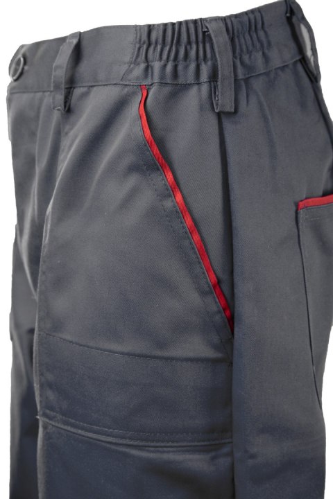 MAX - POPULAR SPODNIE DO PASA - STALOWY