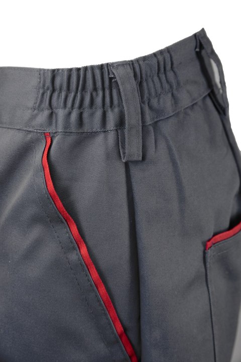 MAX - POPULAR SPODNIE DO PASA - STALOWY