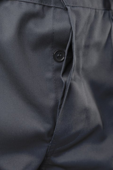 MAX - POPULAR SPODNIE DO PASA - STALOWY