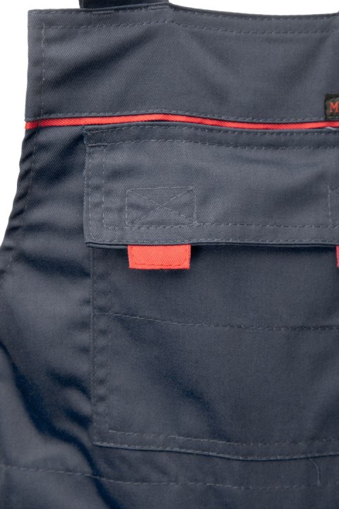 MAX - POPULAR SPODNIE OGRODNICZKI - Stalowy