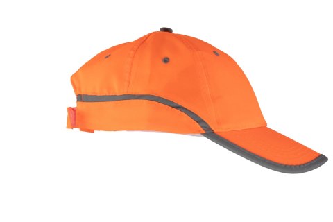 CZAPKA BASEBALL ODBLASK - Pomarańczowy uniwersalny