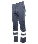 BRIXTON CLASSIC WAIST PANTS ODBLASK - Stalowy