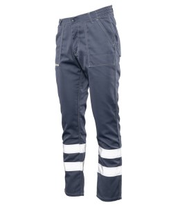BRIXTON CLASSIC WAIST PANTS ODBLASK - Stalowy