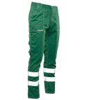 BRIXTON CLASSIC WAIST PANTS ODBLASK - Zielony