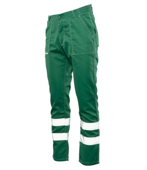 BRIXTON CLASSIC WAIST PANTS ODBLASK - Zielony