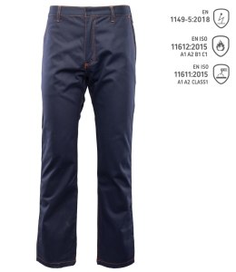 PROFLAM ANTISTATIC SPODNIE DO PASA KAT.II - Granatowy