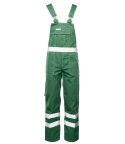 BRIXTON CLASSIC SPODNIE OGRODNICZKI / ODBLASK - Zielony