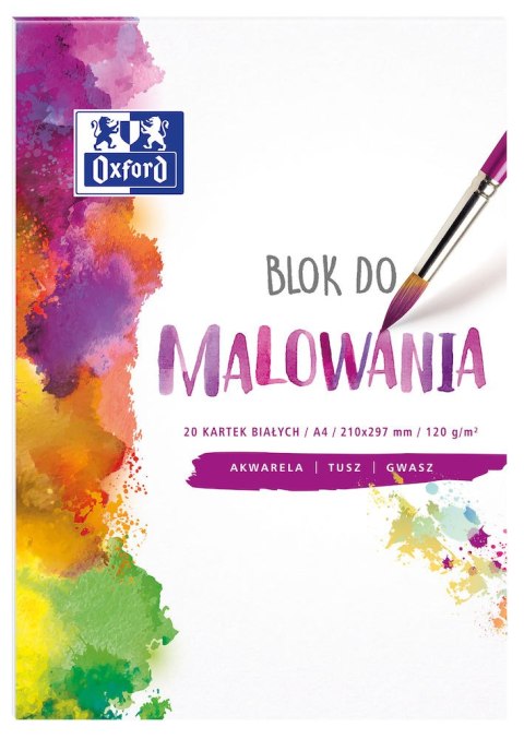Blok do malowania OXFORD A4 20k 120G biały 400093194 .