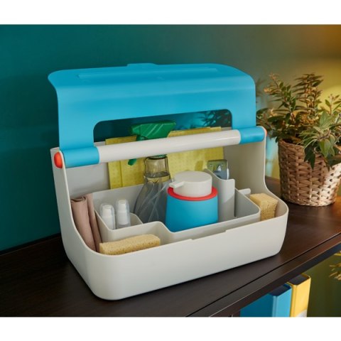 Pojemnik z uchwytem Leitz Cosy, niebieski 61250061.