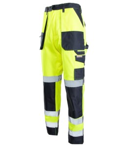 BRIXTON FLASH SPODNIE DO PASA WSTAWKA GRANAT KAT.II KL. 2 - ŻÓŁTY/GRANAT