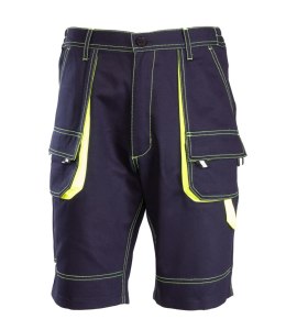 SPODNIE KRÓTKIE 100% BAWEŁNA BRIXTON SPARK- Granat/Żółty
