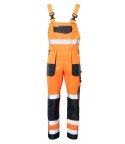 BRIXTON FLASH SPODNIE OGRODNICZKI WSTAWKA GRANAT KAT.II KL. 2 - POMARAŃCZ