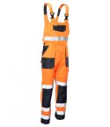 BRIXTON FLASH SPODNIE OGRODNICZKI WSTAWKA GRANAT KAT.II KL. 2 - POMARAŃCZ