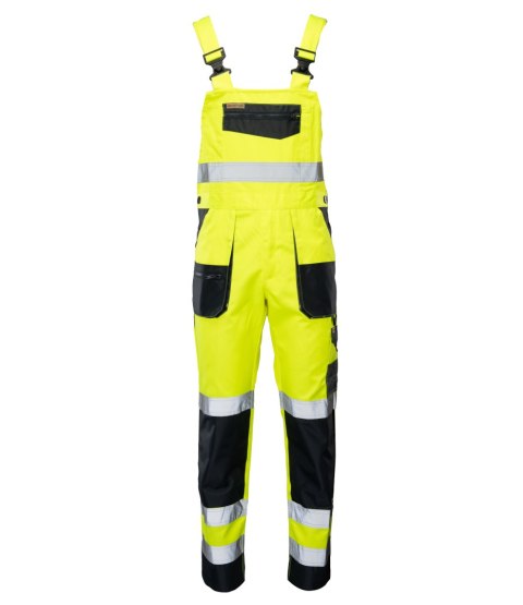 BRIXTON FLASH SPODNIE OGRODNICZKI WSTAWKA GRANAT KAT.II KL. 2 - ŻÓŁTY