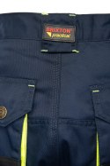 BRIXTON PRACTICAL SPODNIE DO PASA - ODPINANE NOGAWKI - Granat/Żółty