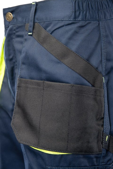 BRIXTON PRACTICAL SPODNIE DO PASA - ODPINANE NOGAWKI - Granat/Żółty