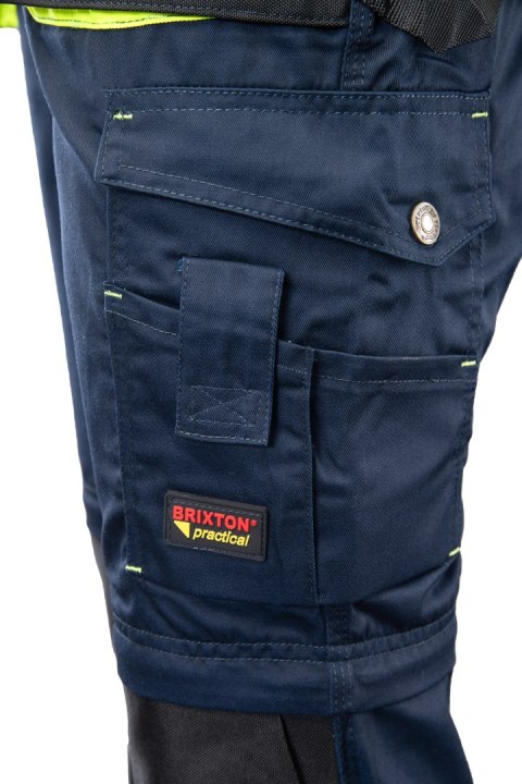 BRIXTON PRACTICAL SPODNIE DO PASA - ODPINANE NOGAWKI - Granat/Żółty