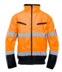BOMBER BENEFIT HI-VI 2W1 - KAT.II KLASA 3 wstawka GRANAT - POMARAŃCZOWY