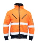 BOMBER HI-VI 3W1 - KAT.II KLASA 3 wstawka kolor - Granat/Pomarańcz