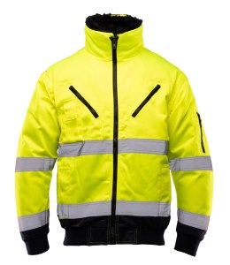 BOMBER HI-VI 3W1 - KAT.II KLASA 3 wstawka kolor - Granat/Żółty